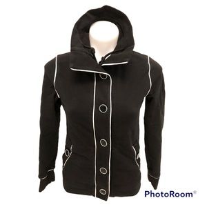 Comfortable Black & White Lightweight Jacket